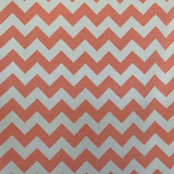 Altar’d State Chevron Dress - Coral/Cream -size L - Picture 3 of 6